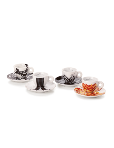 Set 4 tazze da cappuccino- ILLY Art Collection Genesi