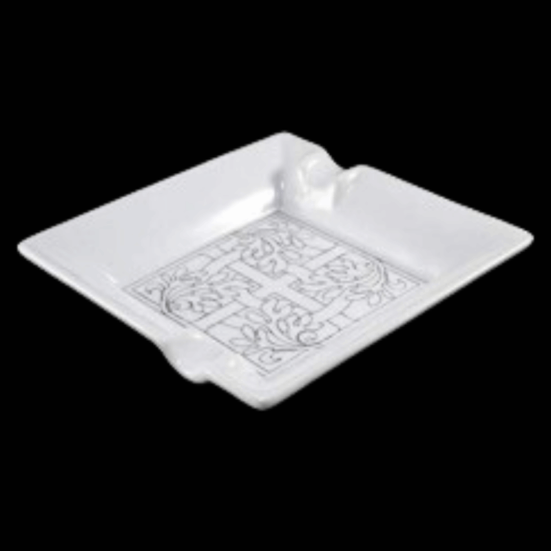 posacenere ceramica bianca