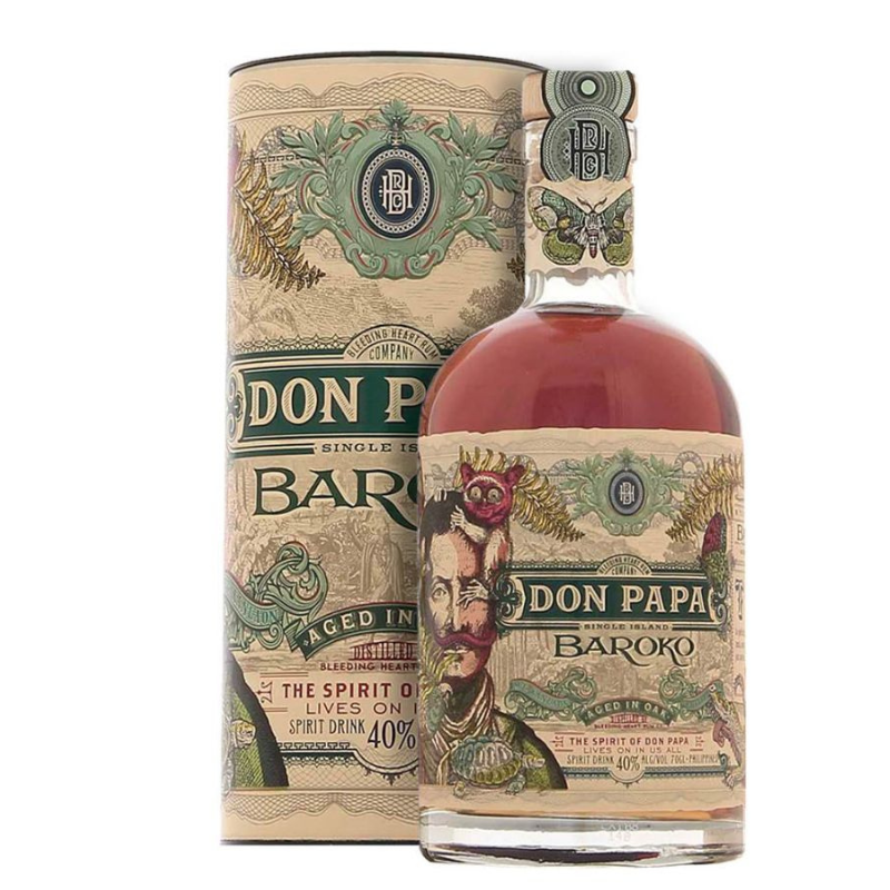 Don Papa Baroko rum delle Filippine bottiglia