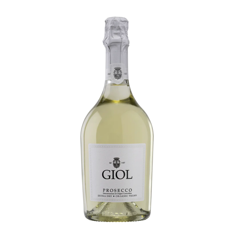 Bottiglia di Prosecco Extra Dry Giol DOC Biologico e Vegano da 750 ml