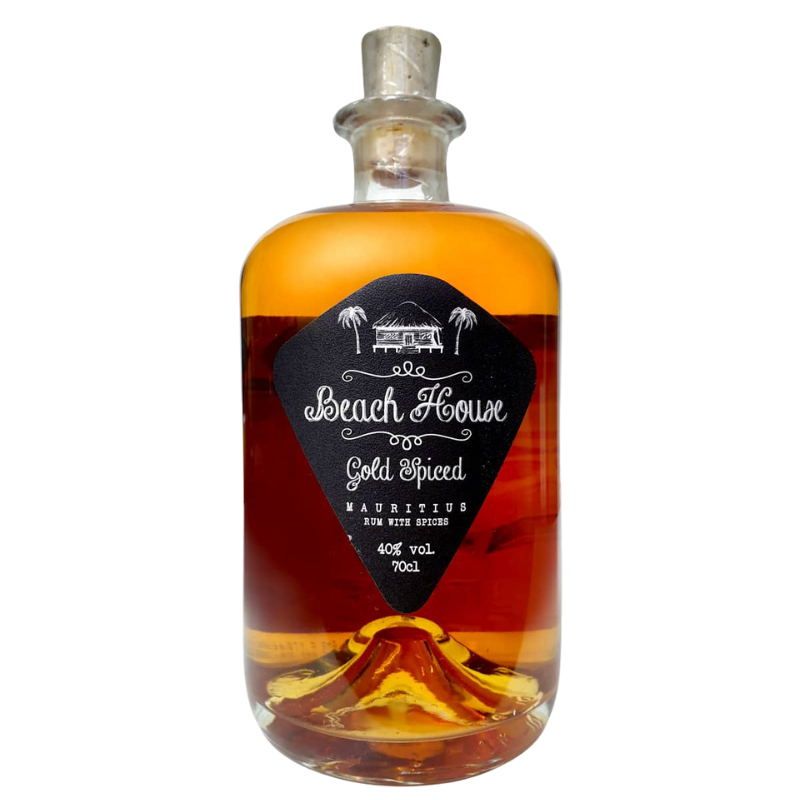 Beach House Gold Spiced rum delle Mauritius bottiglia