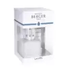 Lampe Berger Glacon Blanc – lampada catalitica in vetro colorato con coprifiamma cromato (270 ml)