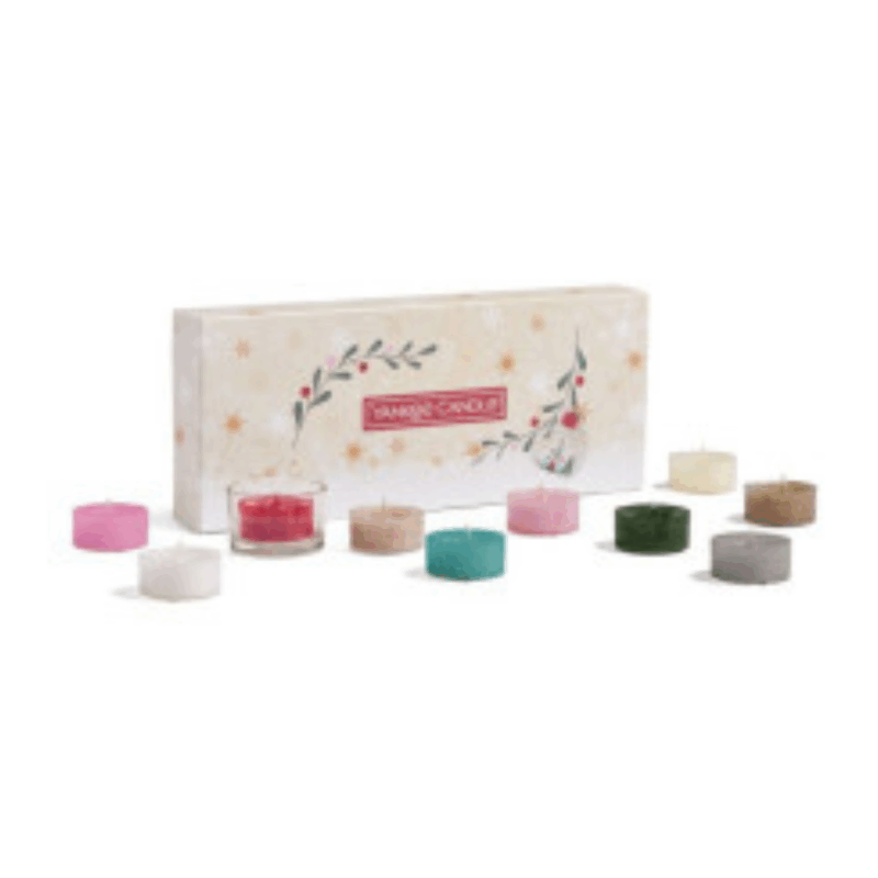 confezione regalo 10 tea light e porta tea light