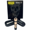 accendino clipper skulls metal 3 con confezione regalo