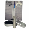 accendino clipper silver jet flame con confezione regalo