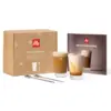 Iperespresso Indulgence Kit con 2 bicchieri vetro 170 ml, cucchiaini inox e ricettario ufficiale