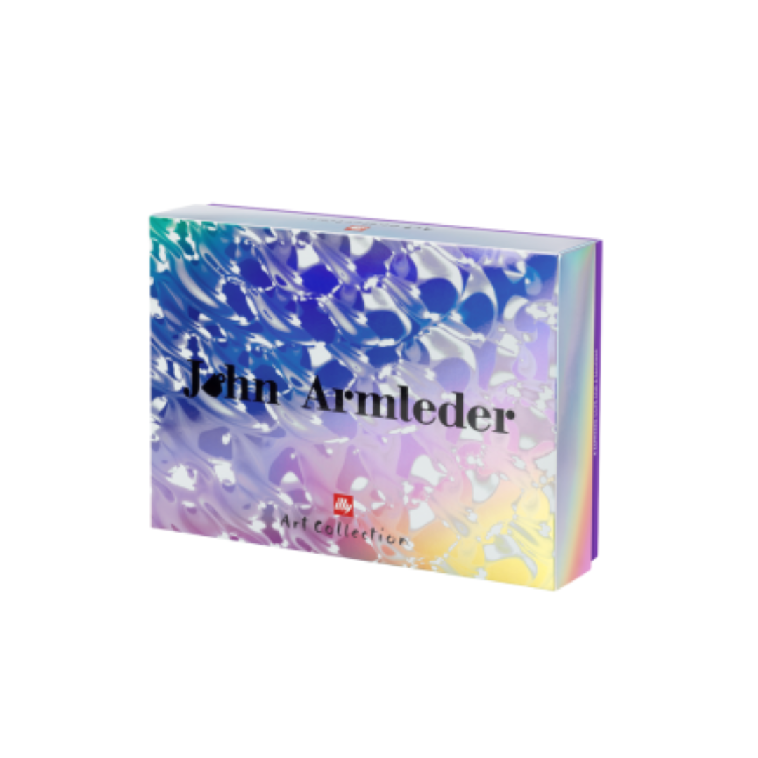 set di 4 tazze da cappuccino – illy art collection john armleder