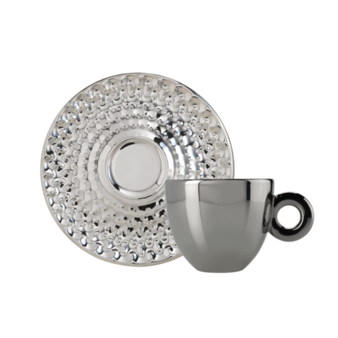 set di 4 tazze da cappuccino – illy art collection john armleder