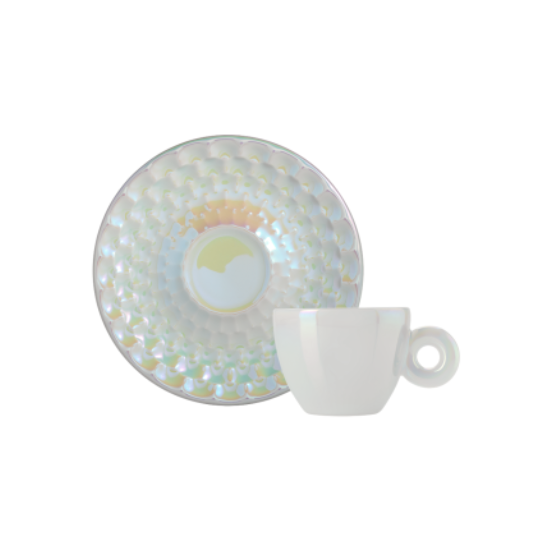set di 4 tazze da cappuccino – illy art collection john armleder