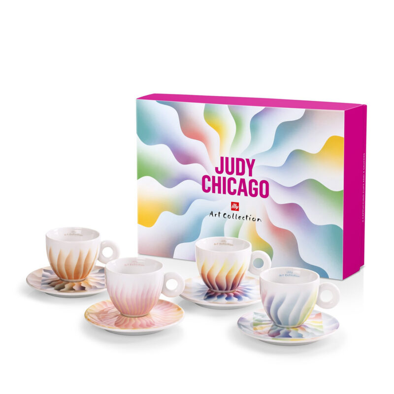 Set 4 tazze Cappuccino Art Collection Judy Chicago