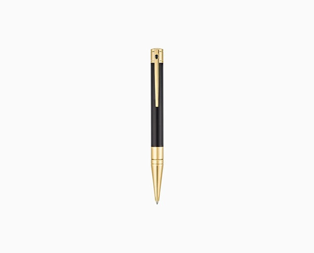 D-Initial Black & Golden penna