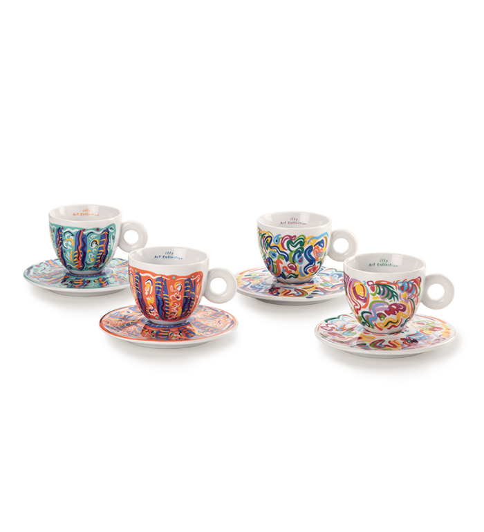 Set 4 tazze cappuccino - Art Collection SOL CALERO