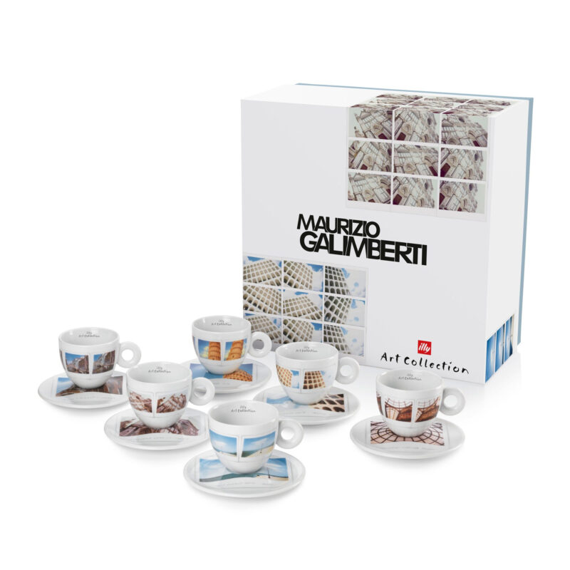 Set 6 Tazze Cappuccino Art Collection Maurizio Galimberti