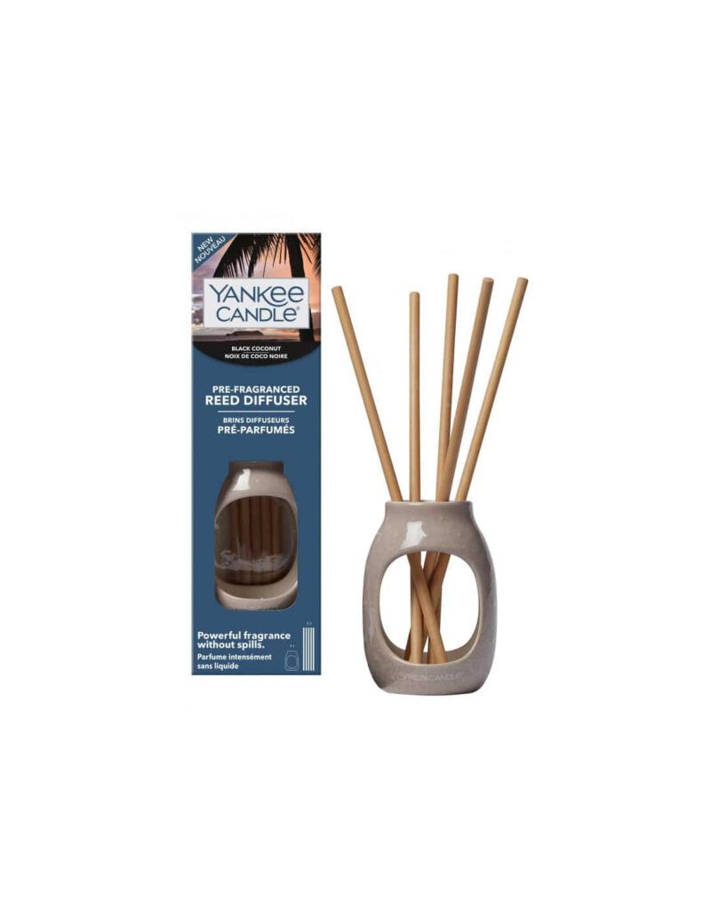 Pre-Fragranced Reed Diffuser Embossed Black Coconut