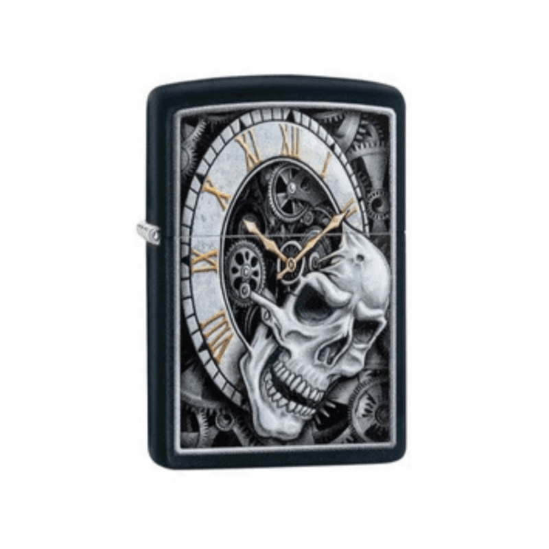 skull clock