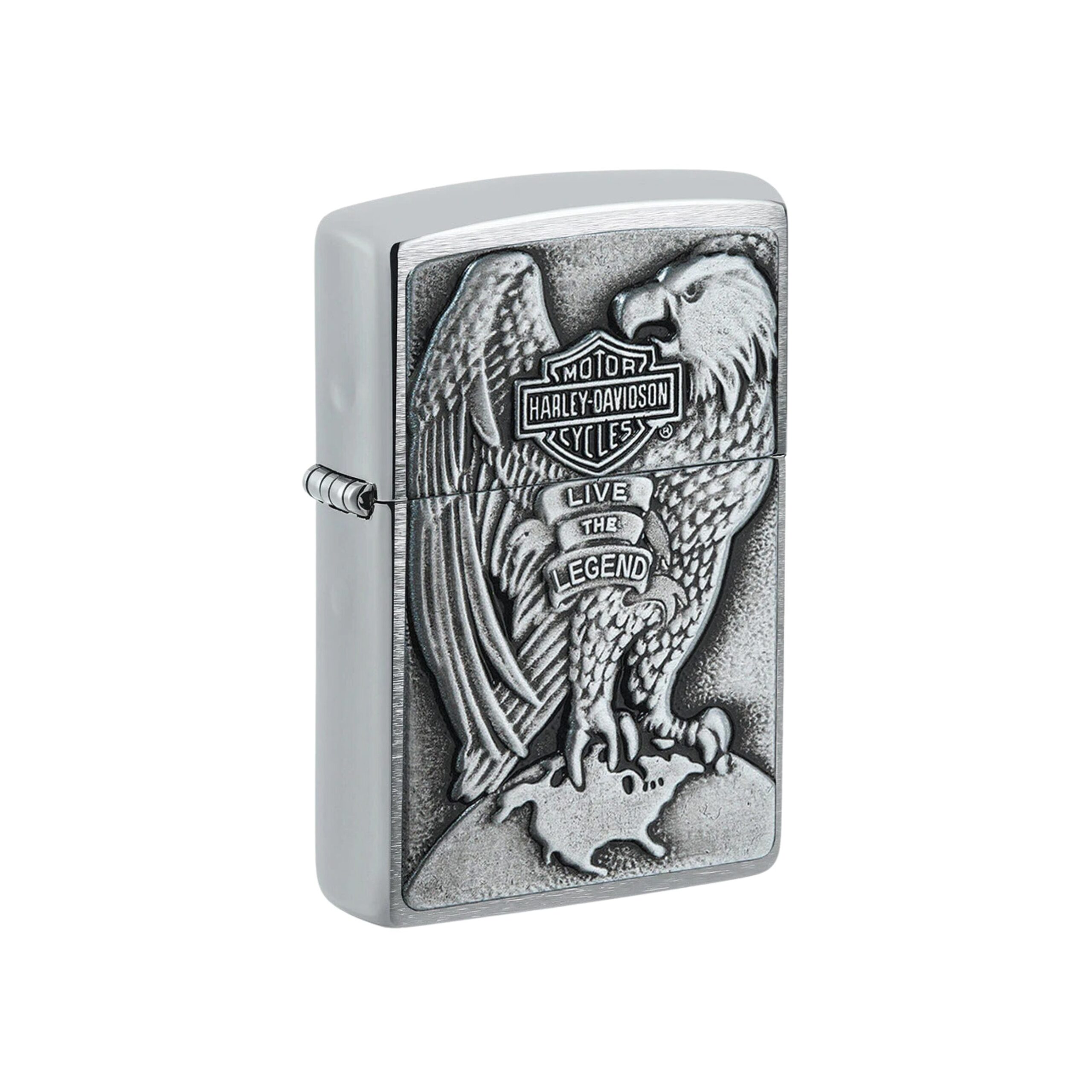 Zippo® Harley-Davidson® – 2024: accendino antivento e ricaricabile, corpo in metallo, Made in USA. Confezione regalo ufficiale.