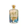 Bottiglia Hayman’s Snow Globe Gin Liqueur Clementine con scaglie di oro commestibile 23k e base illuminata LED, liquore aromatizzato alla clementina.