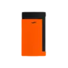 S.T. Dupont Fluo Orange – Slim 7: 7 mm, 45 g, torcia blu, lacca arancione fluo, dettagli nero opaco