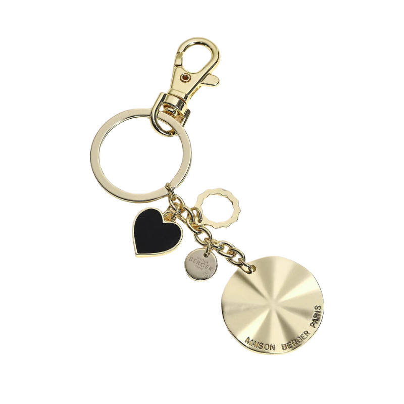 portachiavi-oro-lusso-maison-berger-ophelia-ciondolo-cuore-nero
