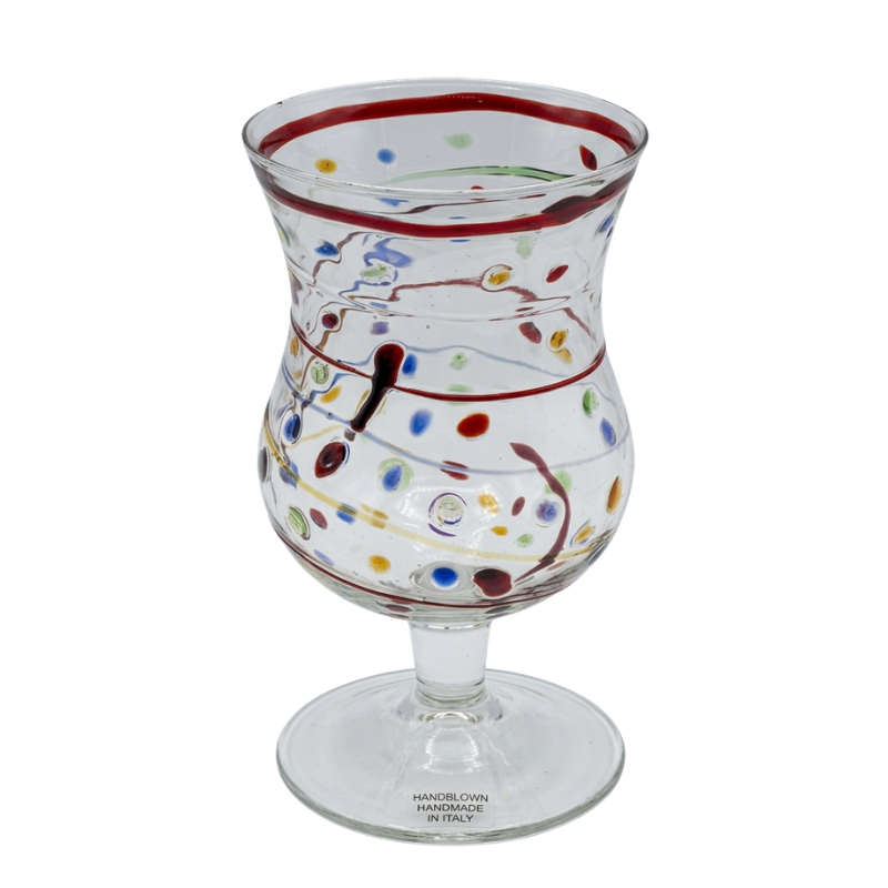 bicchiere vetro soffiato Galbiati Milano arte della tavola, design milanese, angolo delle occasioni