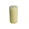 Candela decorativa cilindrica avorio con piccole rotture sulla base