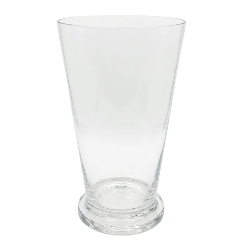 Vaso Conico in Vetro Trasparente