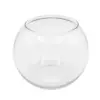 Vaso a sfera in vetro trasparente dal design essenziale