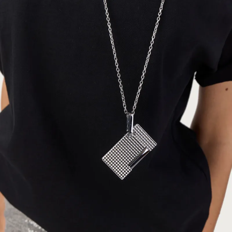 S.T. Dupont Collana Accendino Testa di Diamante Argento - immagine 6
