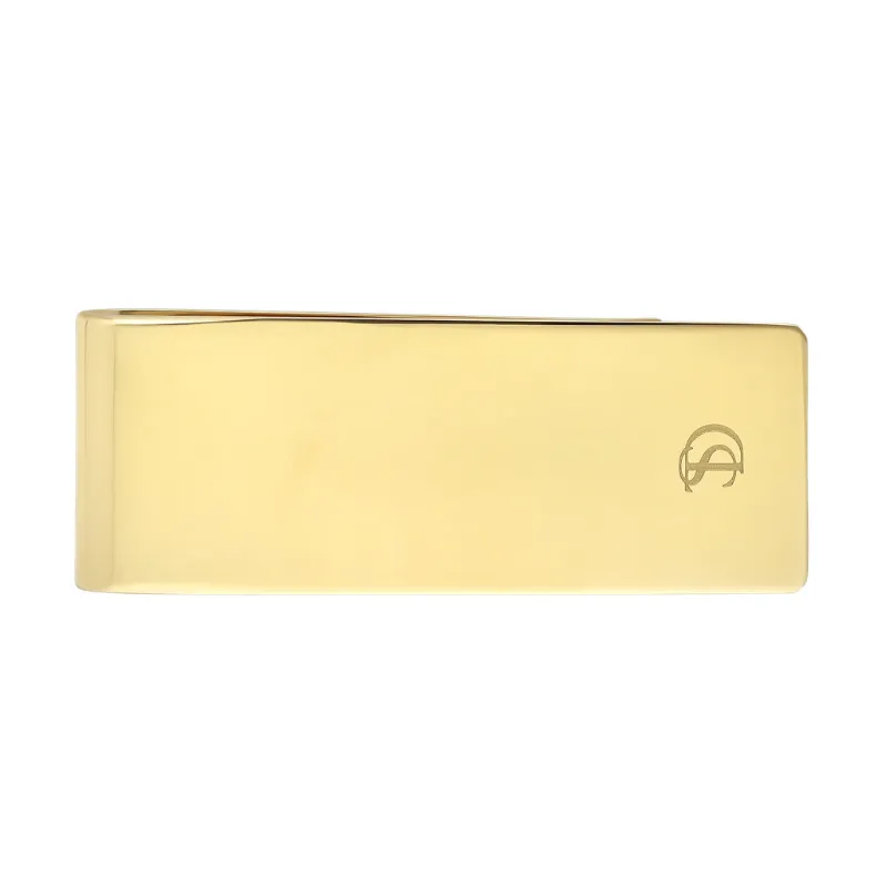 Incisione logo S.T. Dupont su fermasoldi cromo