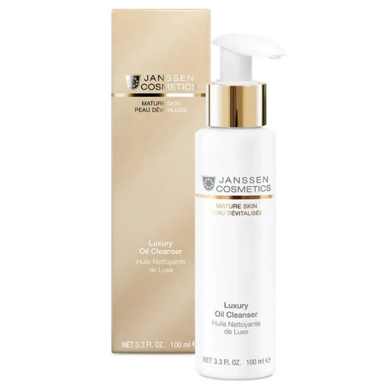 Luxury Oil Cleanser 100 ml di Janssen Cosmetics olio detergente pelle matura