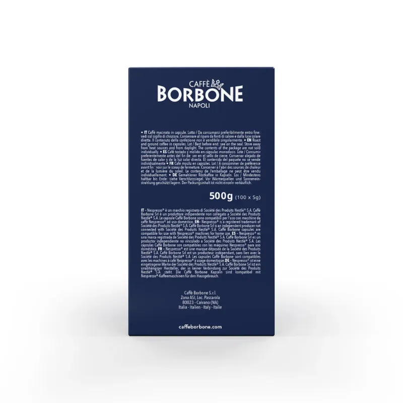 Etichetta Caffè Borbone Ciao Venezia capsule in alluminio compatibili Nespresso