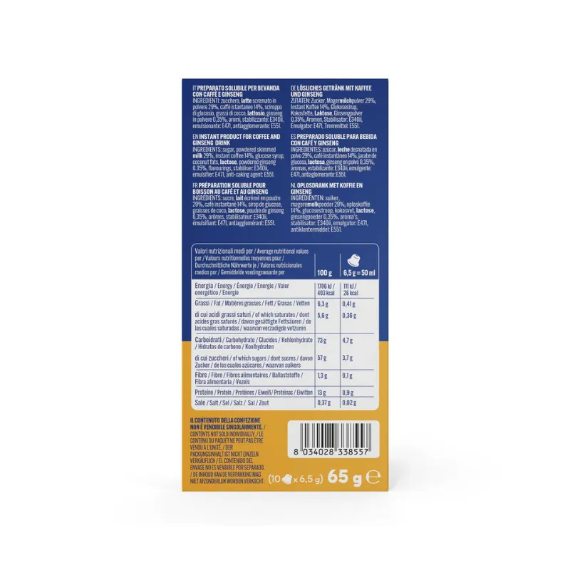 Ingredienti Caffè Borbone Ginseng