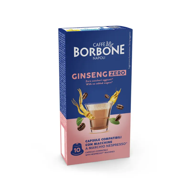 Caffè Borbone Ginseng Zero 10 capsule compatibili Nespresso