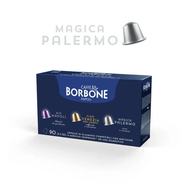 Capsule in alluminio Caffè Borbone Magica Palermo