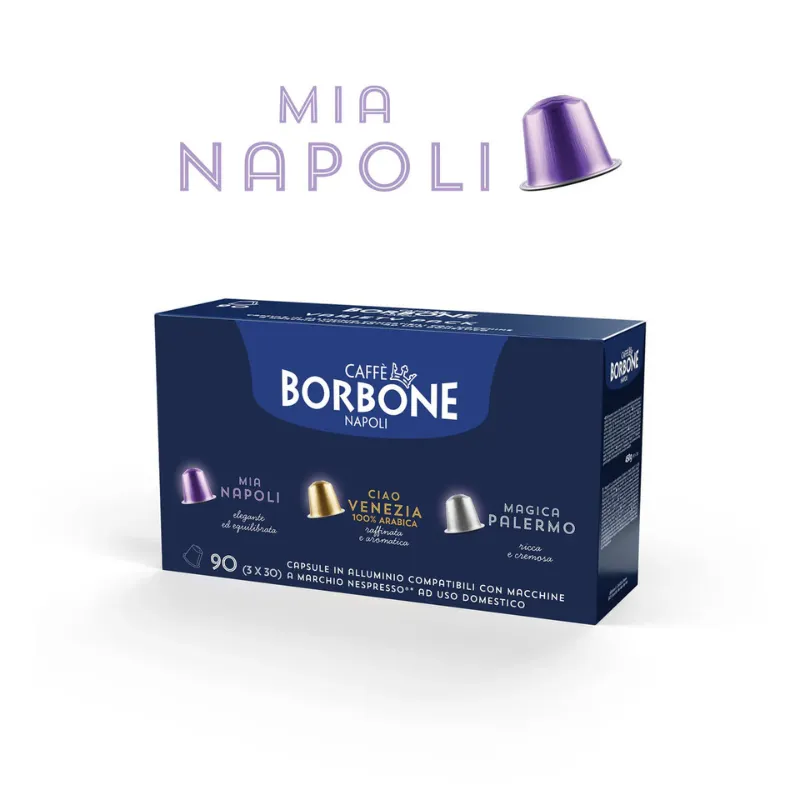 Capsule in alluminio Caffè Borbone Mia Napoli
